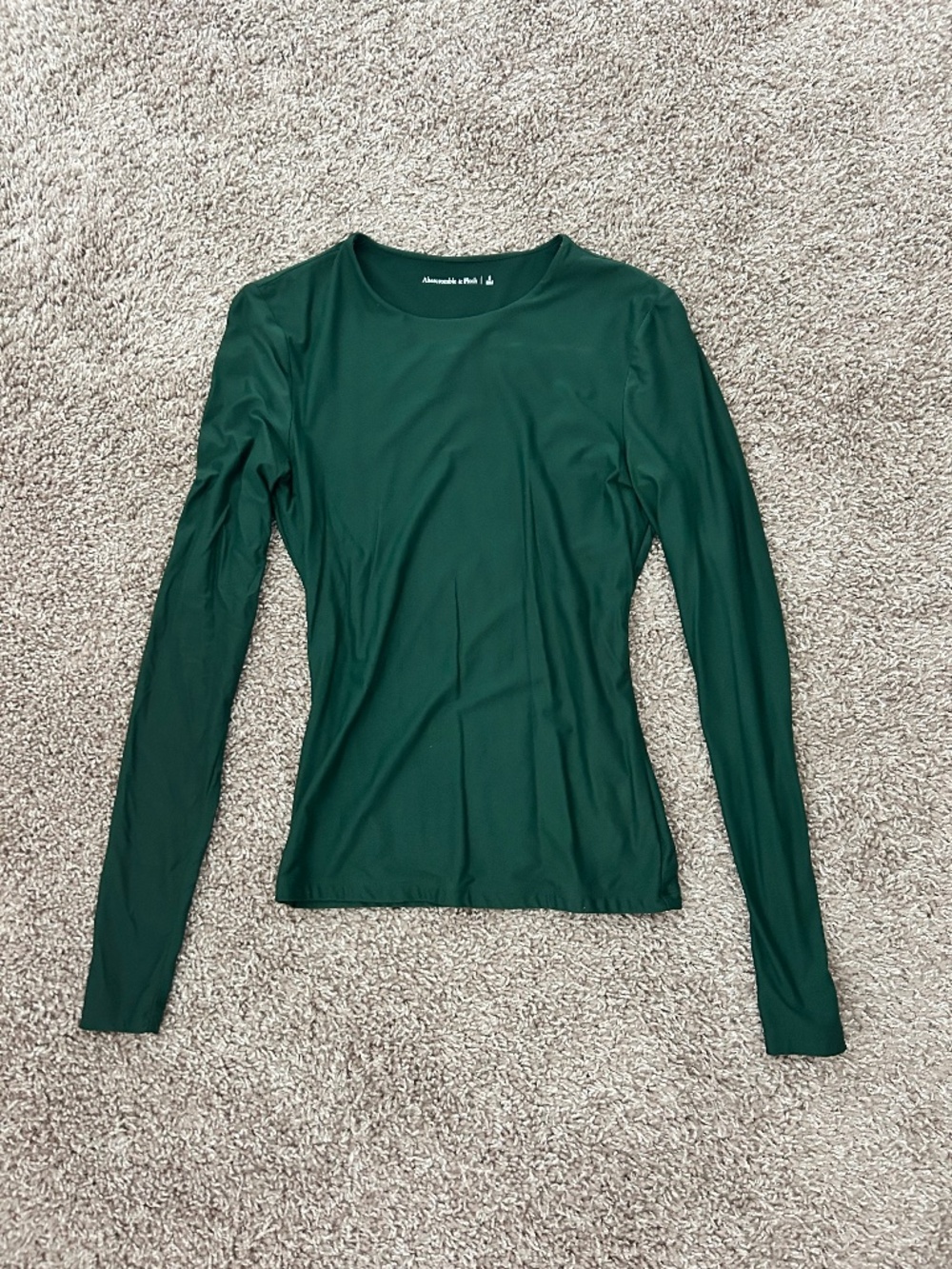 Abercrombie & Fitch Seamless Long Sleeve in Emerald